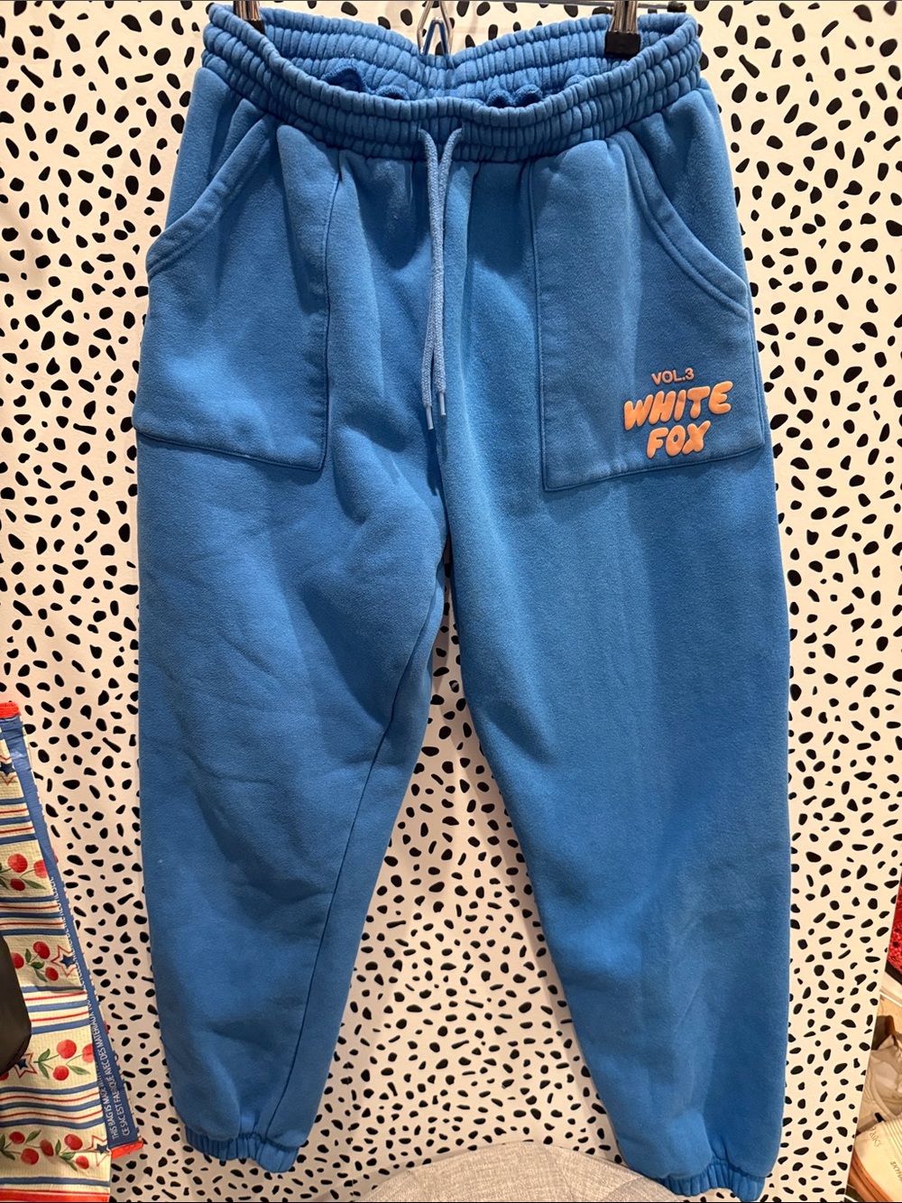 White Fox Blue Jogger Pants